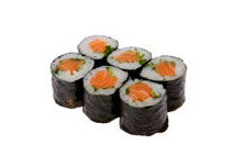 NEGISAKE MAKI Lachs mit Schnittlauch