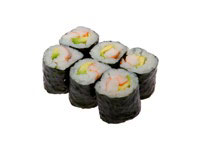 EBI AVOCADO MAKI Garnelen mit Avocado