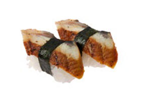 UNAGI Aal Nigiri, gebraten mit Unagi Sauce* 