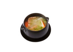 DINH-DANG-SHIRU spez. Sojabohnen-Suppe, versch. Fischsorten (Surimi u. a.)